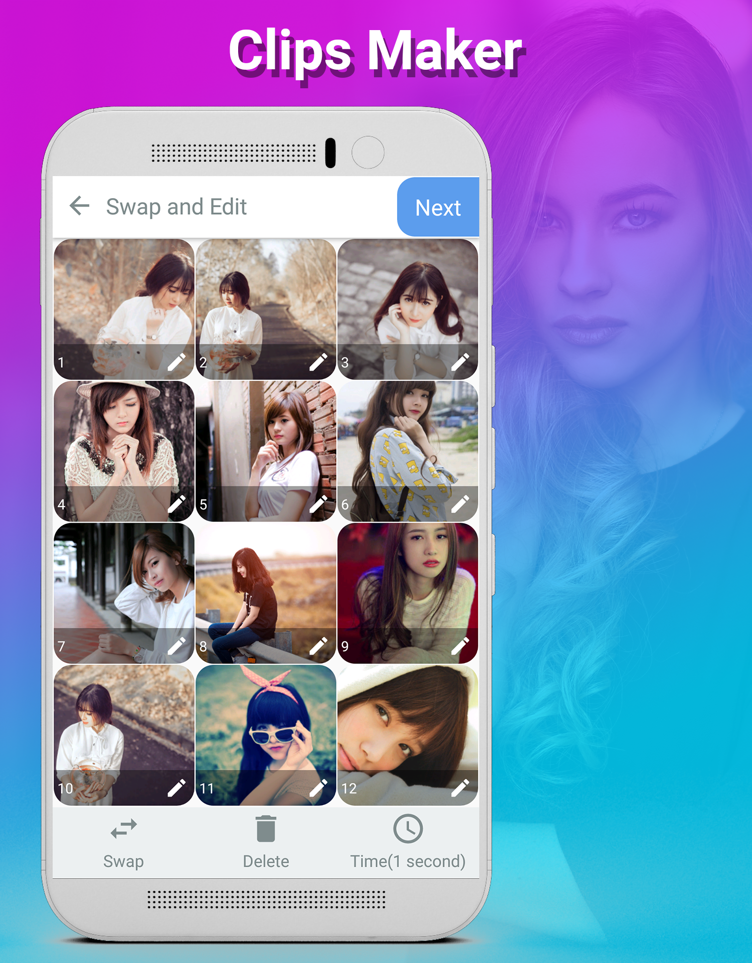 اسکرین شات 4 برنامه Clips Maker