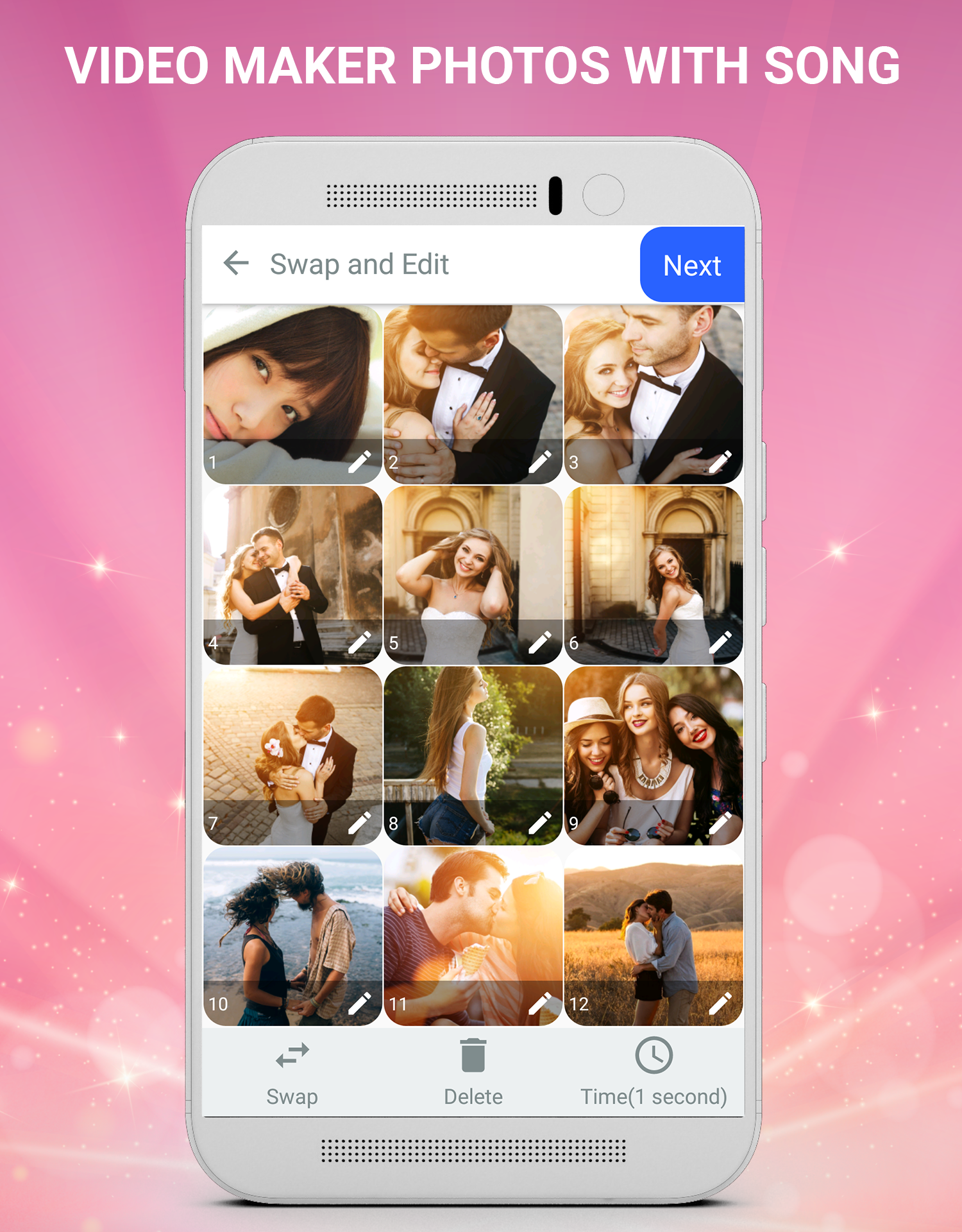 اسکرین شات 4 برنامه Video Maker Photos With Song