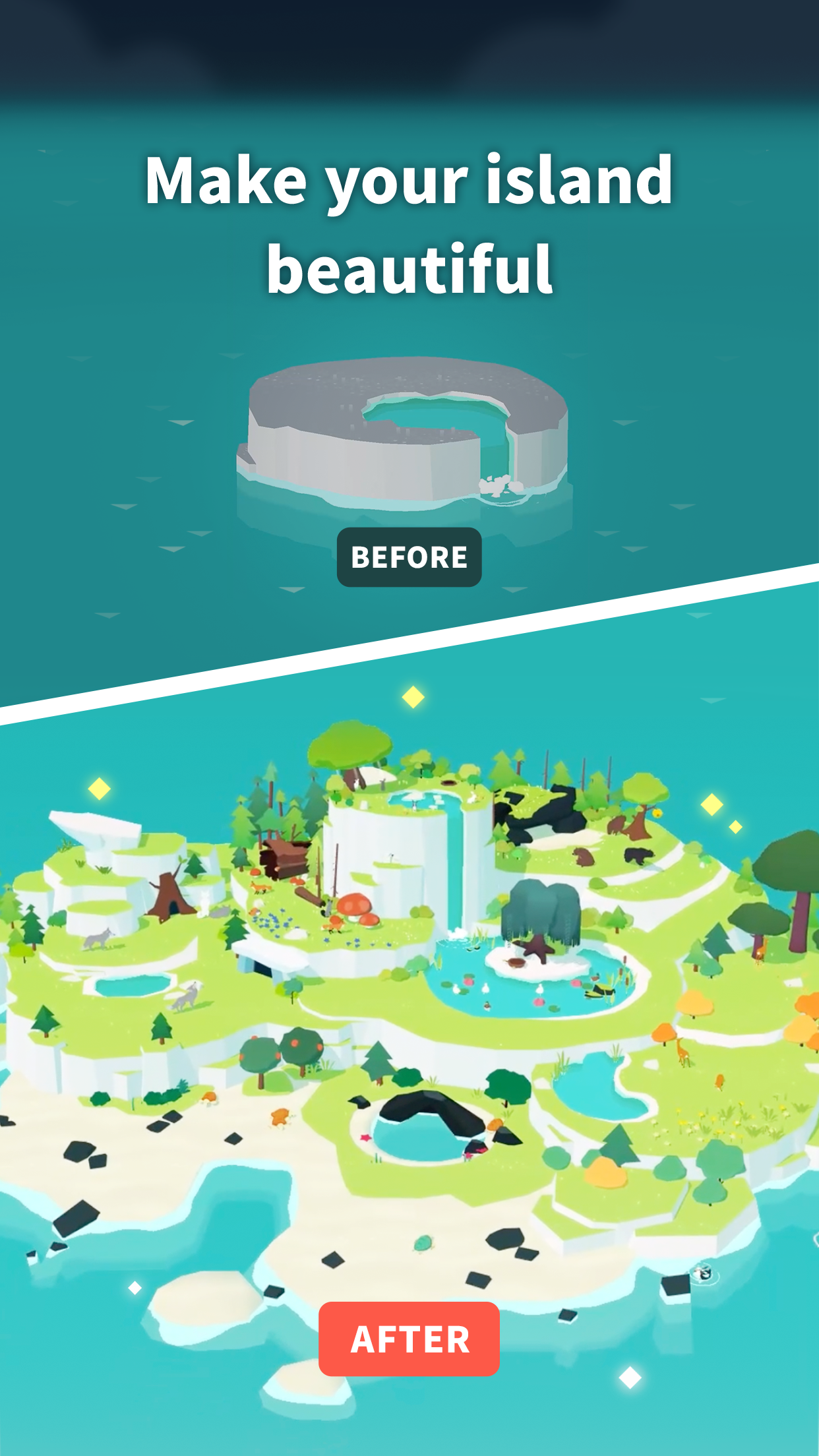 اسکرین شات 5 بازی Forest Island: Relaxing Game