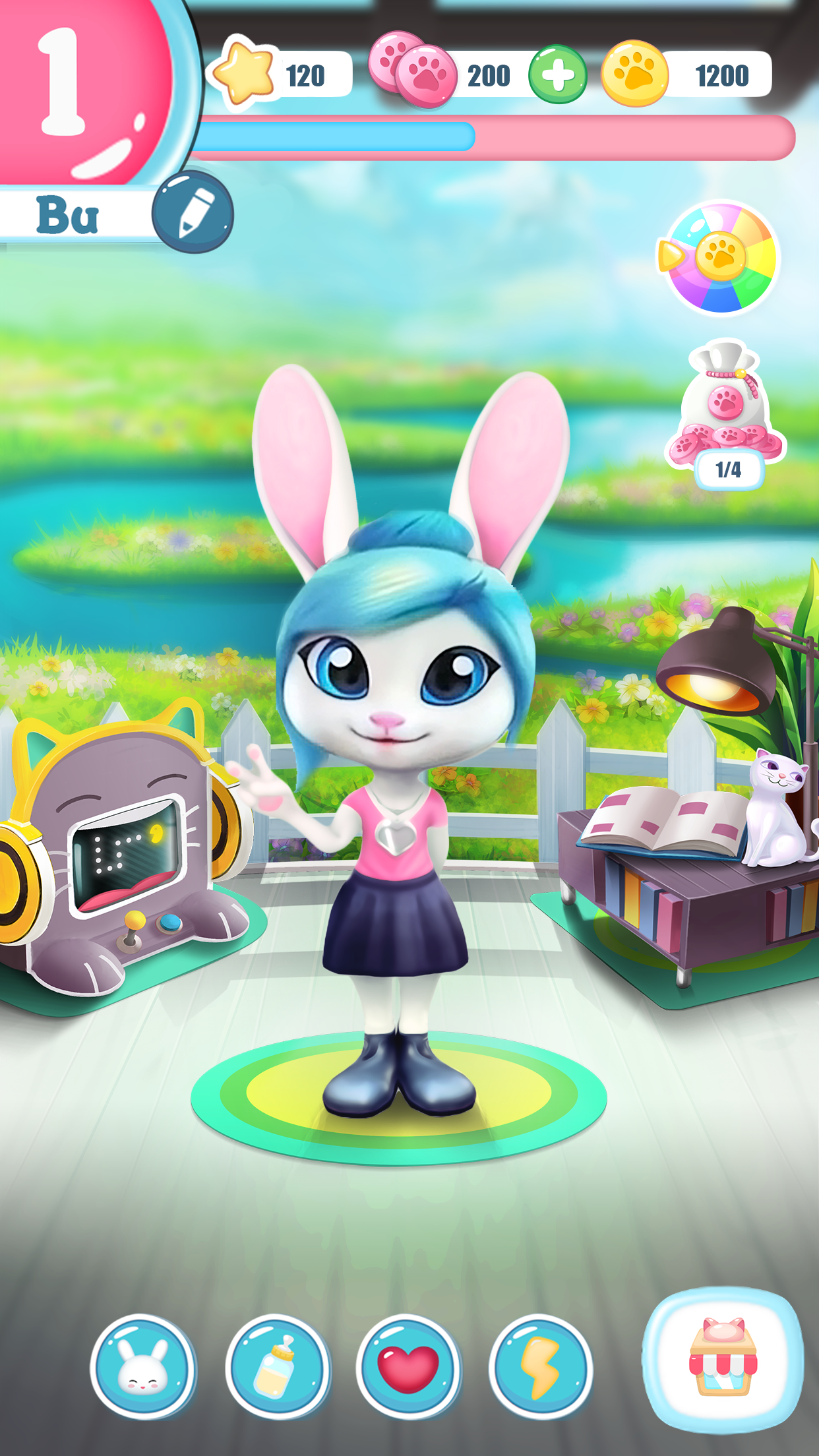 اسکرین شات 5 بازی Bu Bunny - Cute pet care game