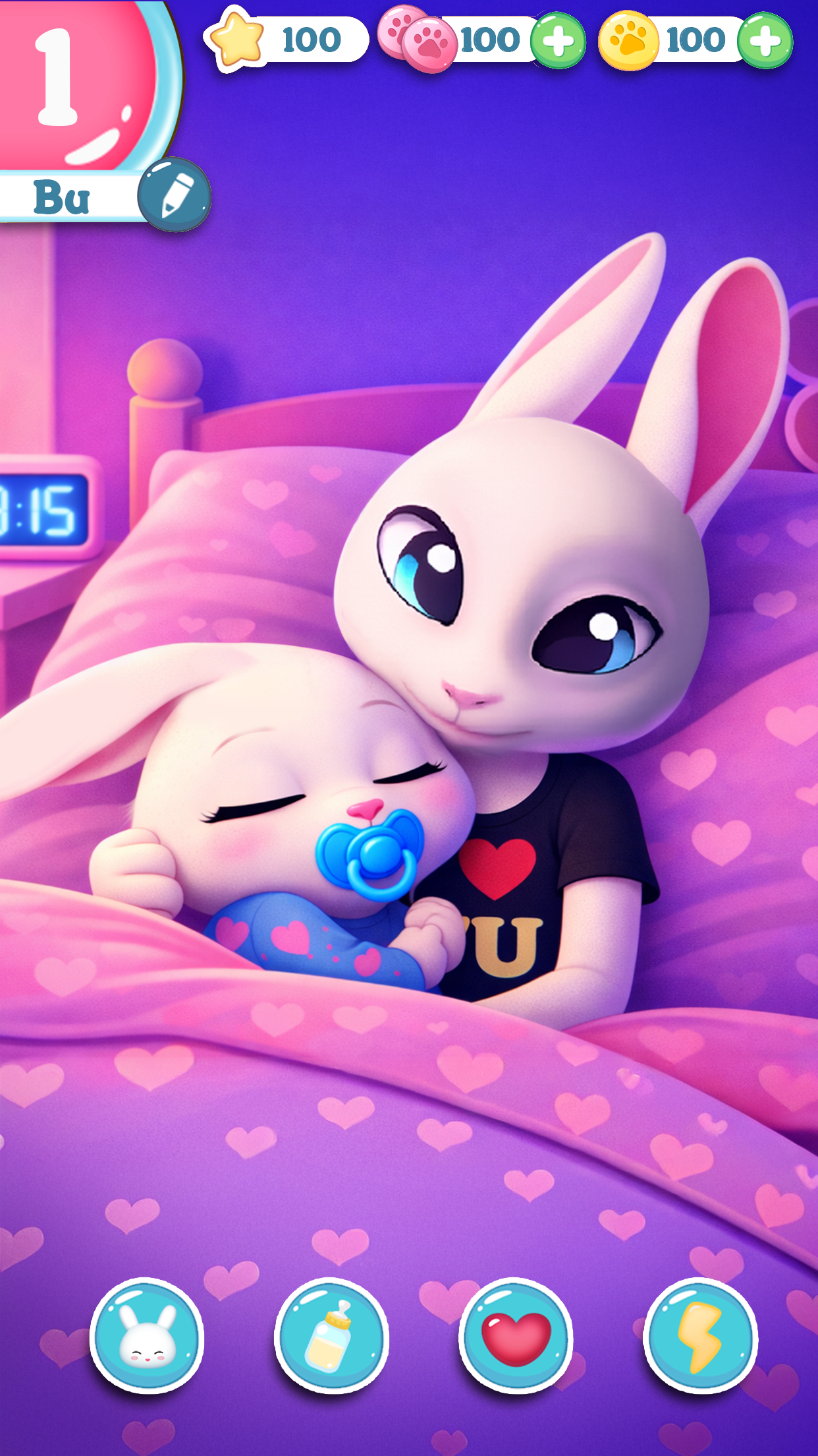 اسکرین شات 3 بازی Bu Bunny - Cute pet care game