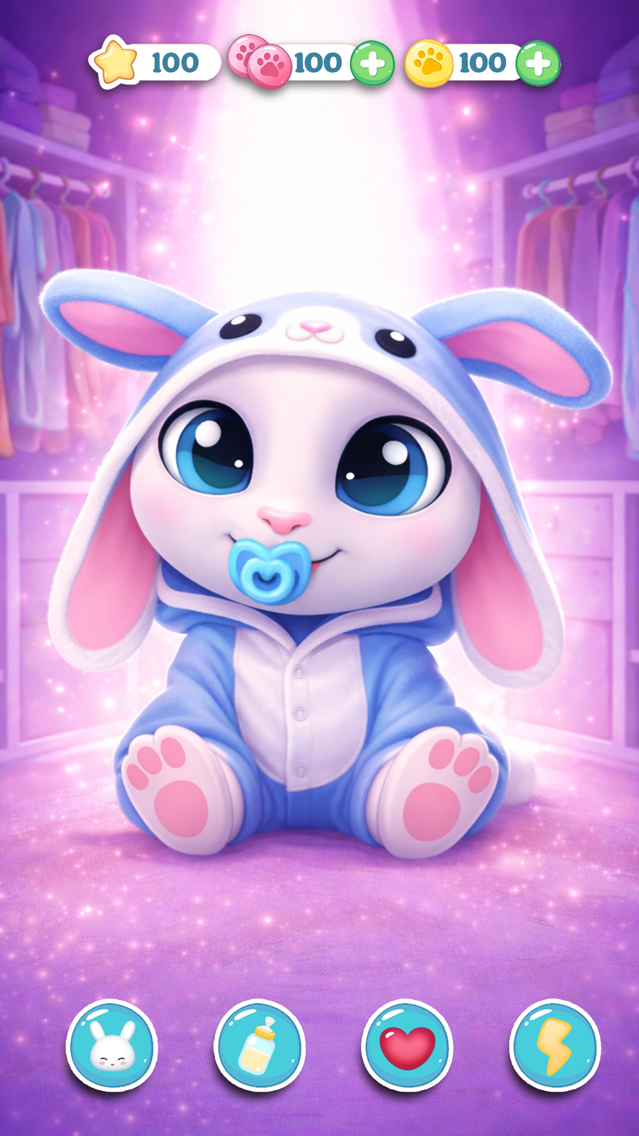 اسکرین شات 4 بازی Bu Bunny - Cute pet care game
