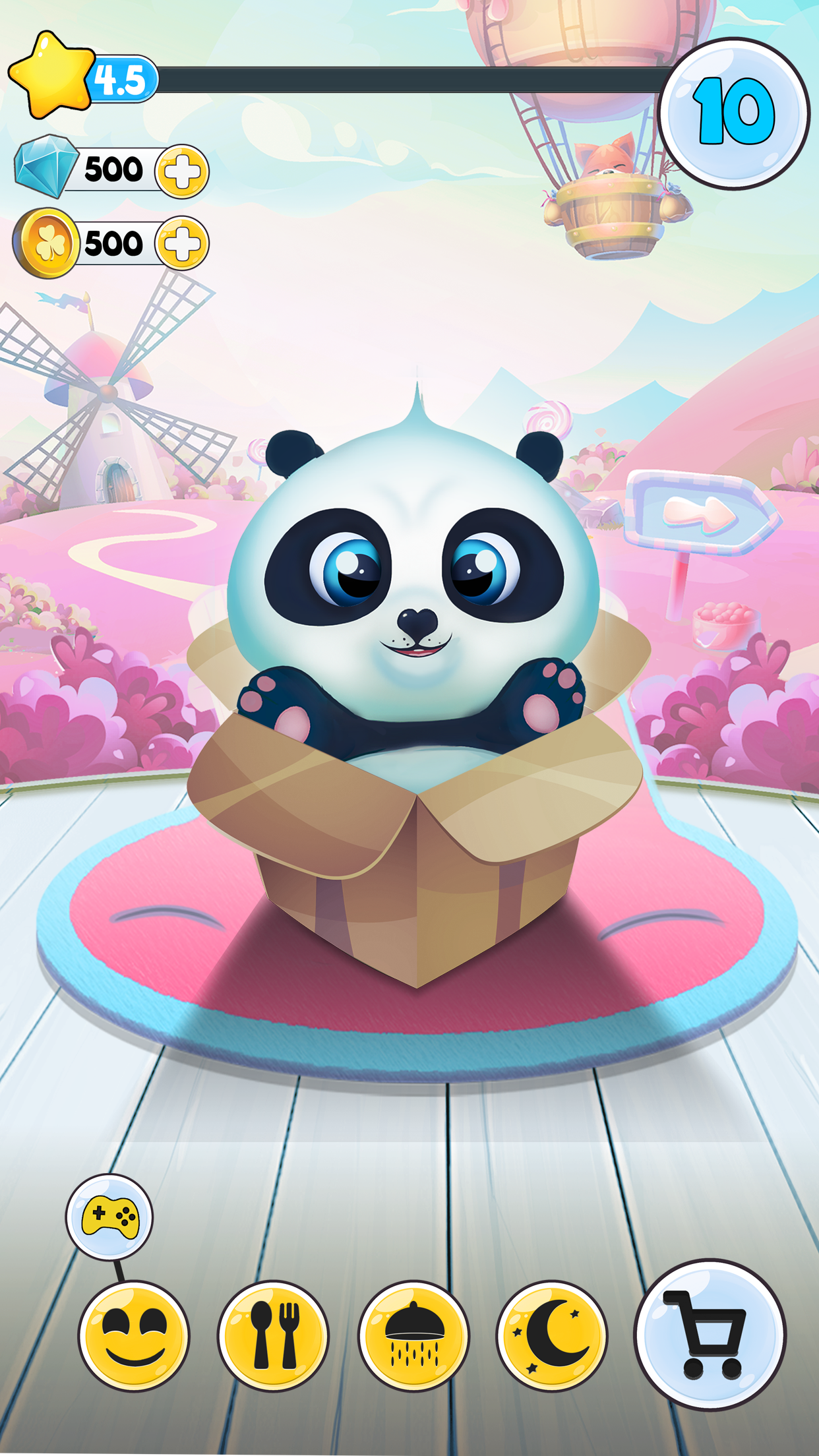 اسکرین شات 5 بازی Pu cute panda bears pet game