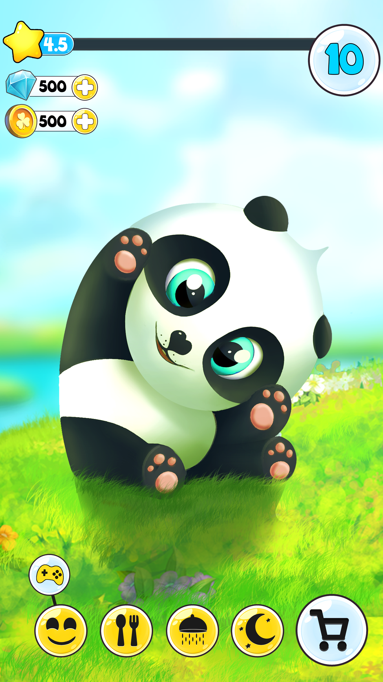 اسکرین شات 1 بازی Pu cute panda bears pet game