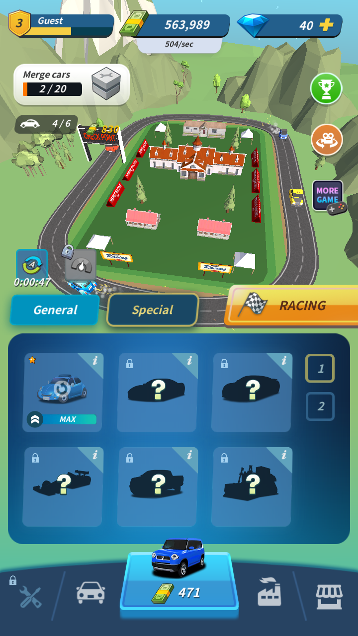 اسکرین شات 7 بازی Merge Racing 2024
