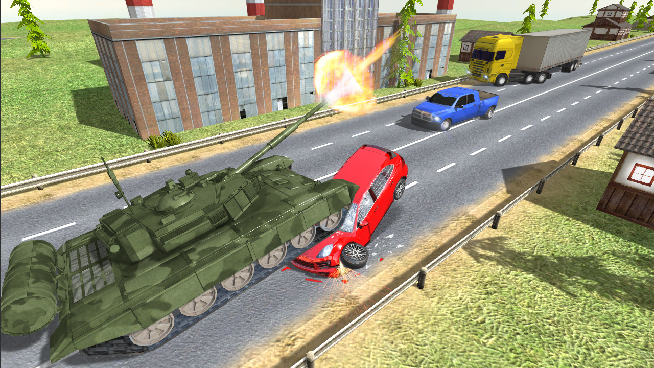 اسکرین شات 2 بازی Tank Traffic Racer