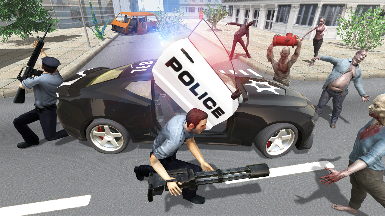 اسکرین شات 1 بازی Police vs Zombie - Action game
