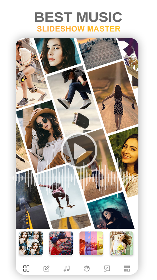اسکرین شات 2 برنامه Photo Video Slideshow Music