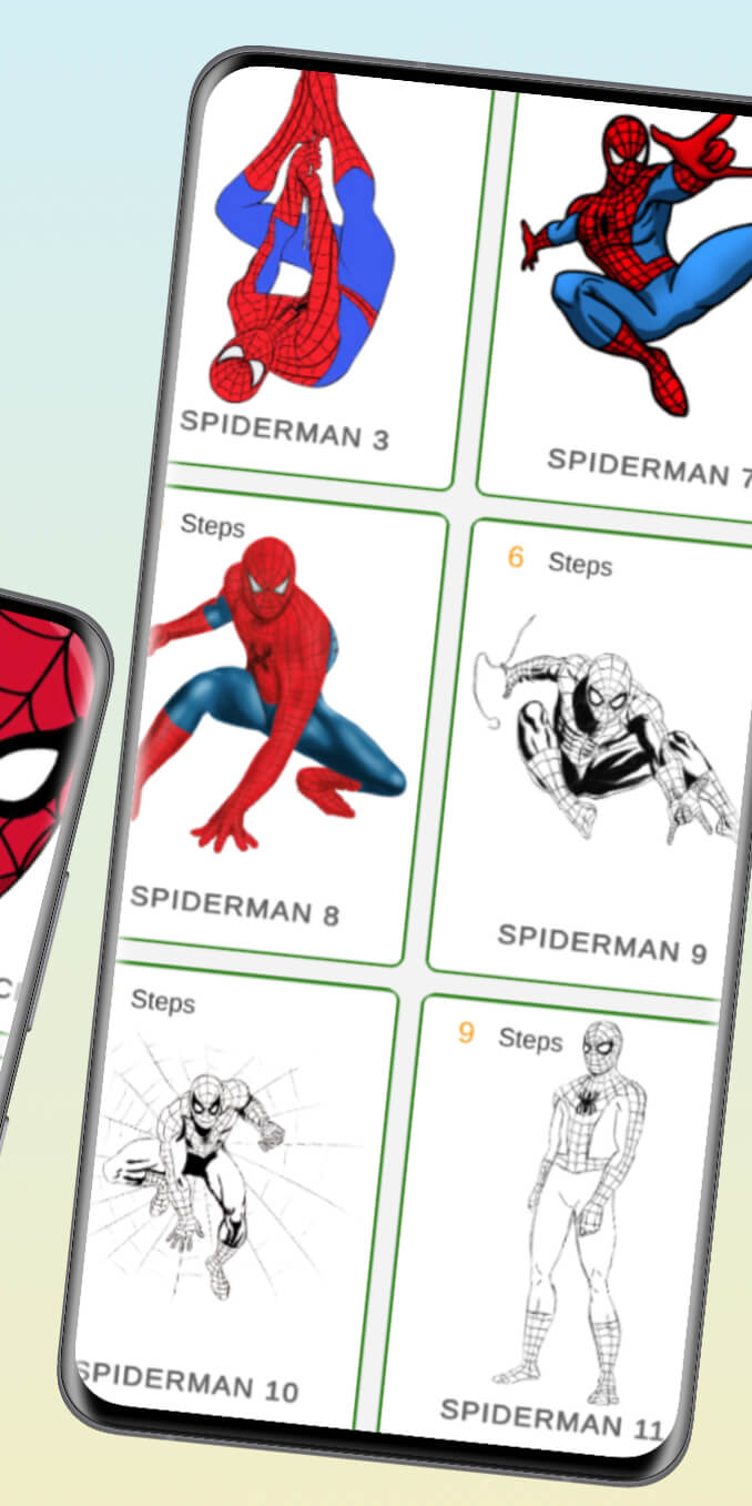 اسکرین شات 5 بازی How to draw SpiderMun