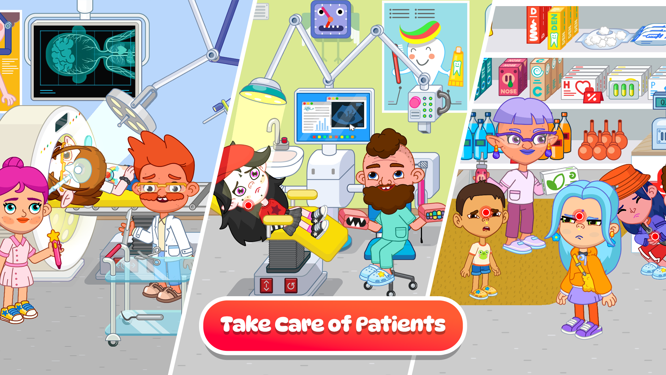 اسکرین شات 6 بازی Pepi City: Hospital Life