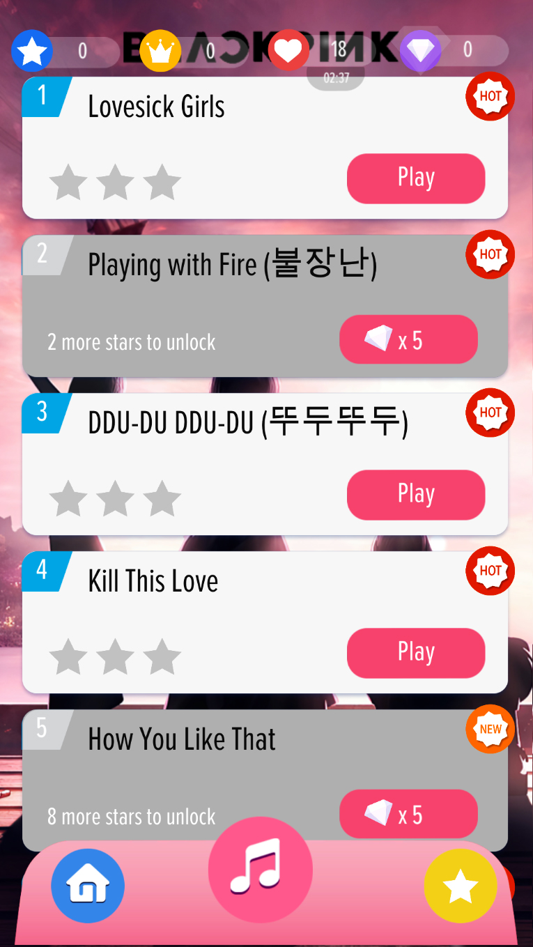 اسکرین شات 3 بازی Piano Tiles: Black Kpop Pink