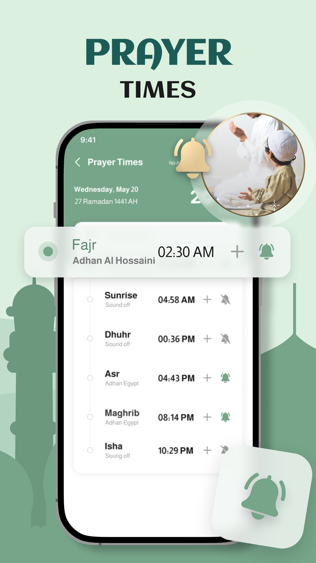 اسکرین شات 1 برنامه Muslim Prayer Time - Namaz