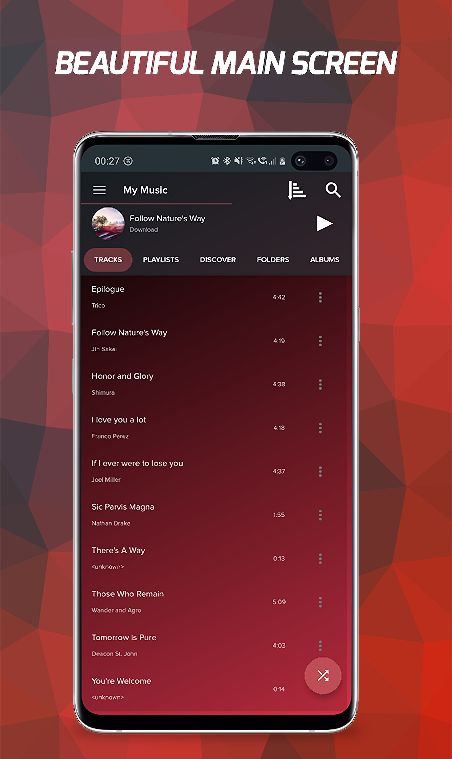 اسکرین شات 2 برنامه Pi Music Player: Offline Music