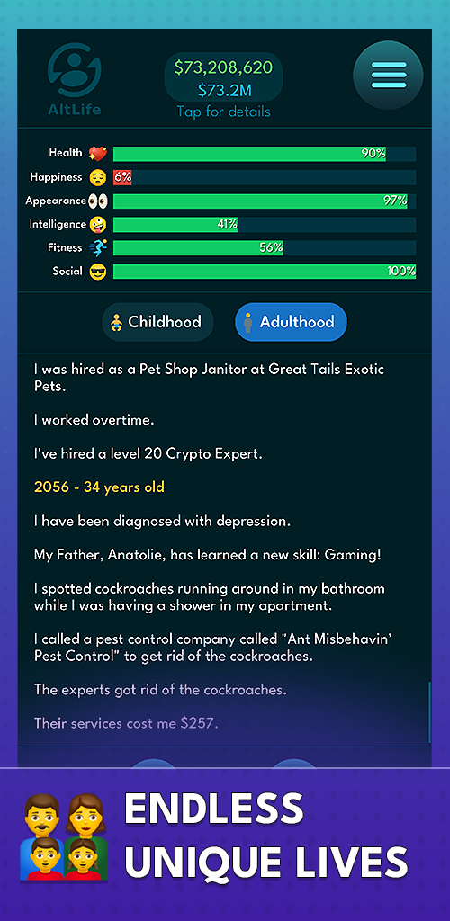 اسکرین شات 1 بازی AltLife - Life Simulator