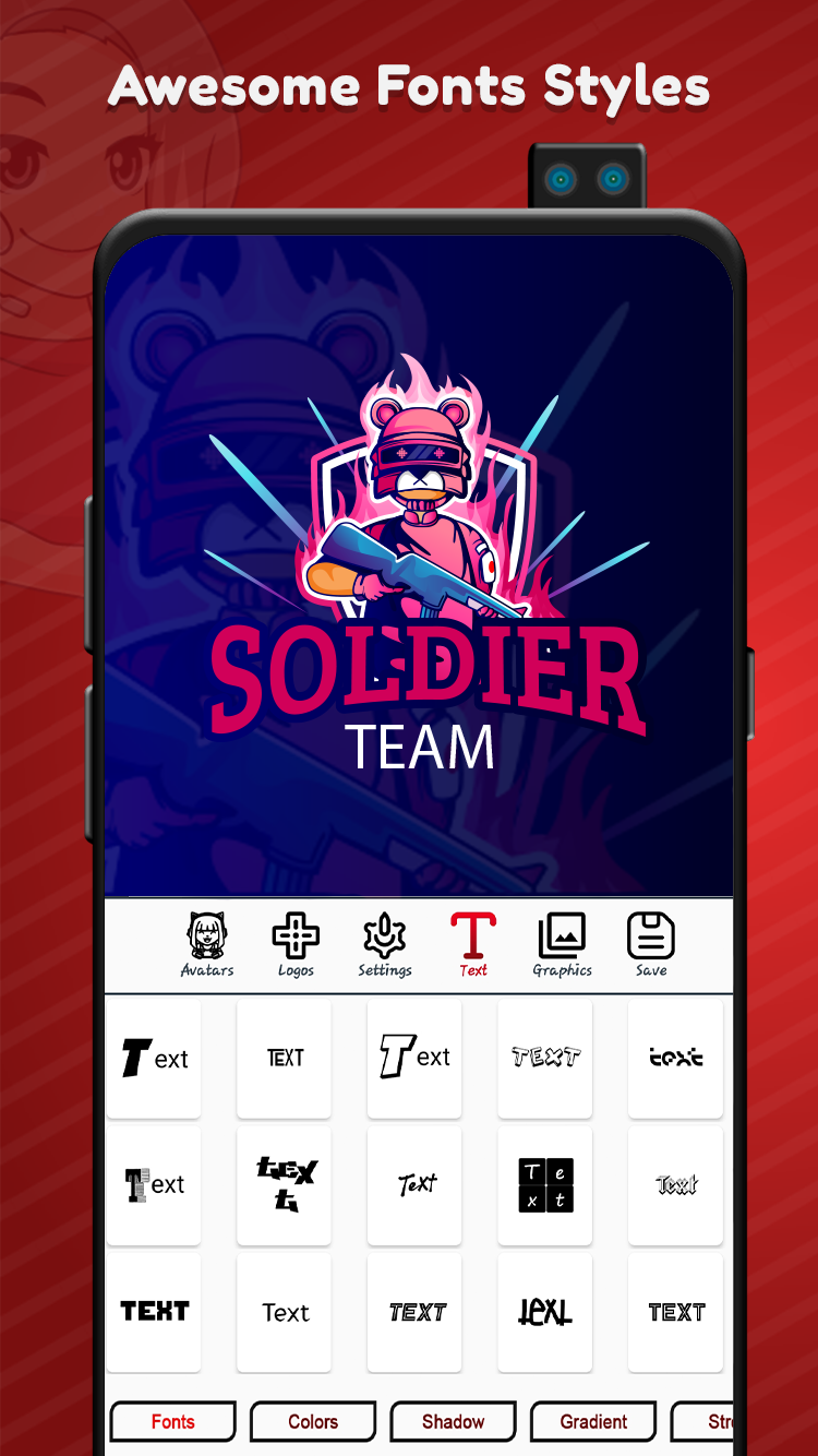 اسکرین شات 6 برنامه Logo Esport Maker For Girls |