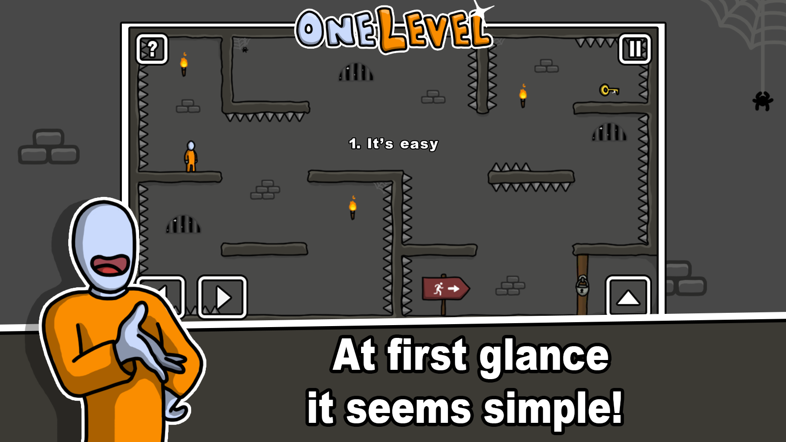 اسکرین شات 1 بازی One Level: Stickman Jailbreak