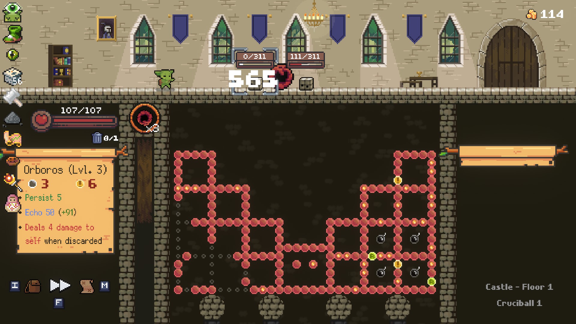 اسکرین شات 5 بازی Peglin - A Pachinko Roguelike