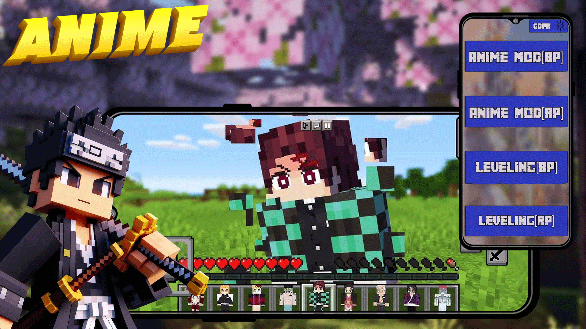 اسکرین شات 1 برنامه Anime Mods & Addons Minecraft