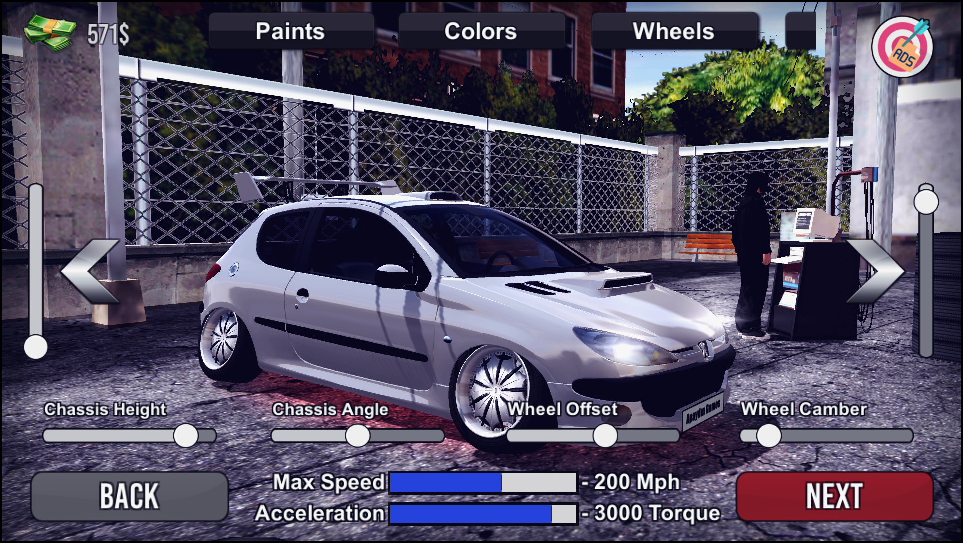 اسکرین شات 2 برنامه 206 Drift Simulator