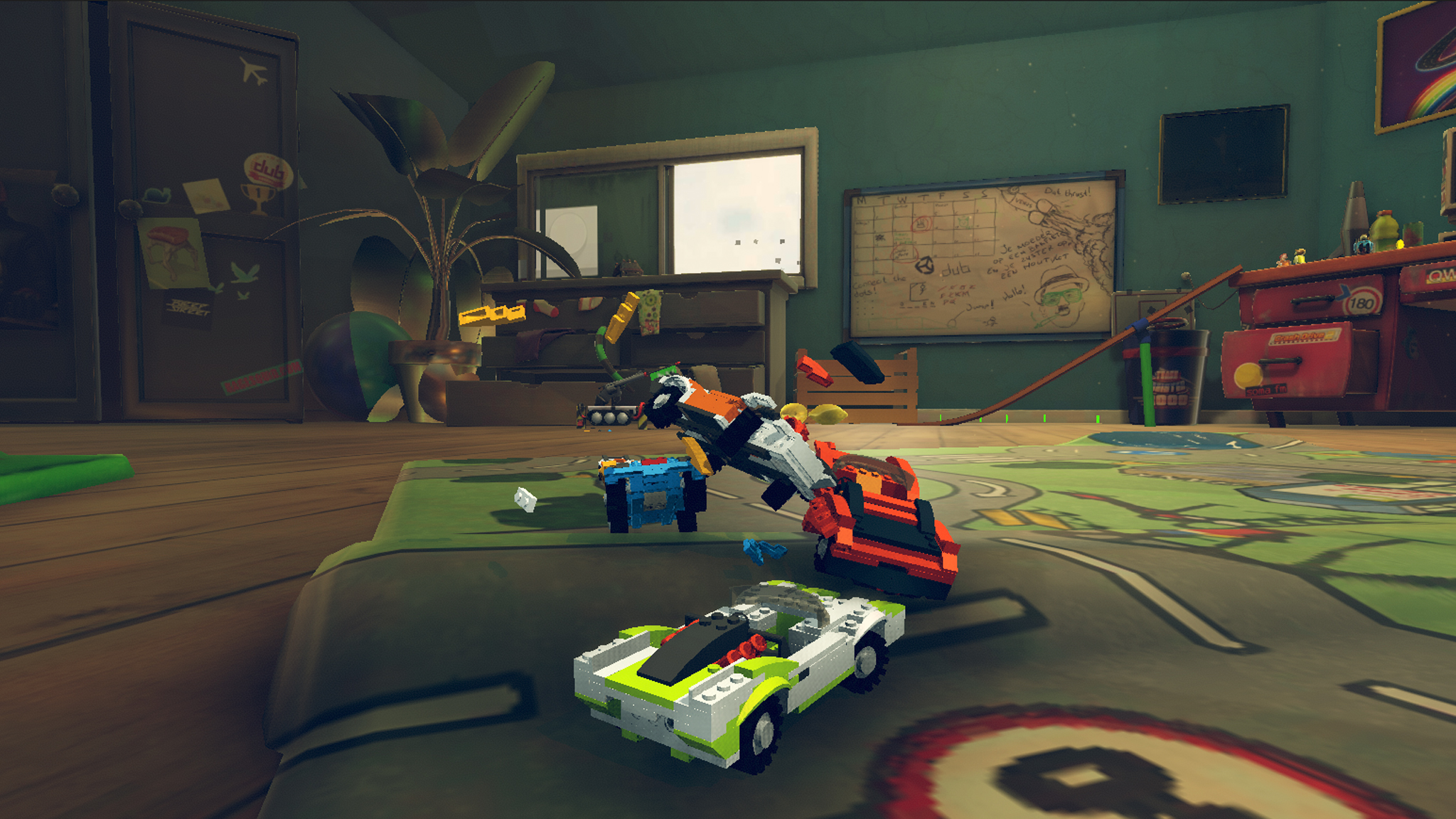 اسکرین شات 3 بازی Blocky Toy Car Crash Online