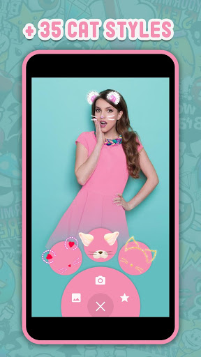 اسکرین شات 1 برنامه Snap Cat Face Cam