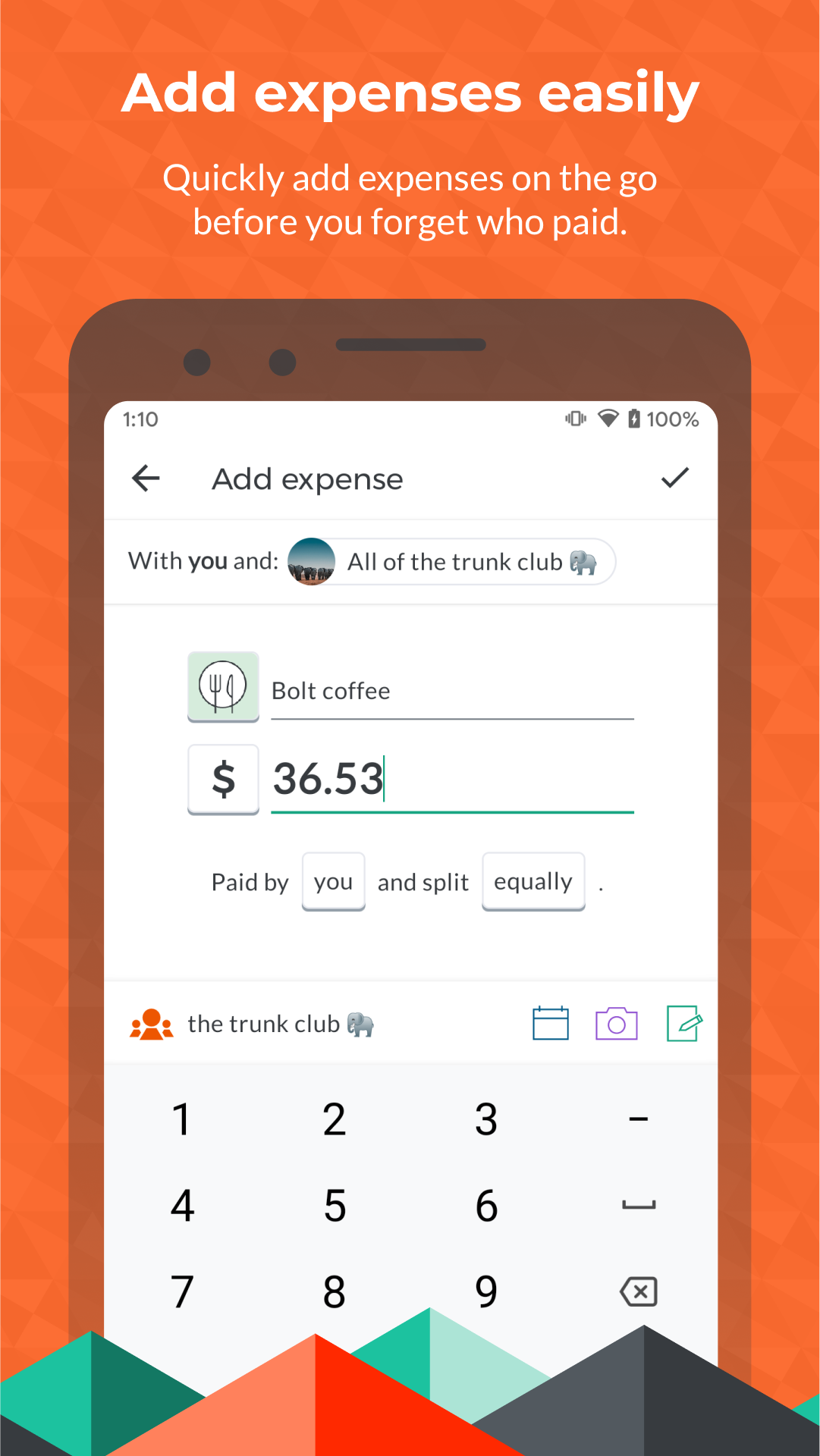 اسکرین شات 3 برنامه Splitwise