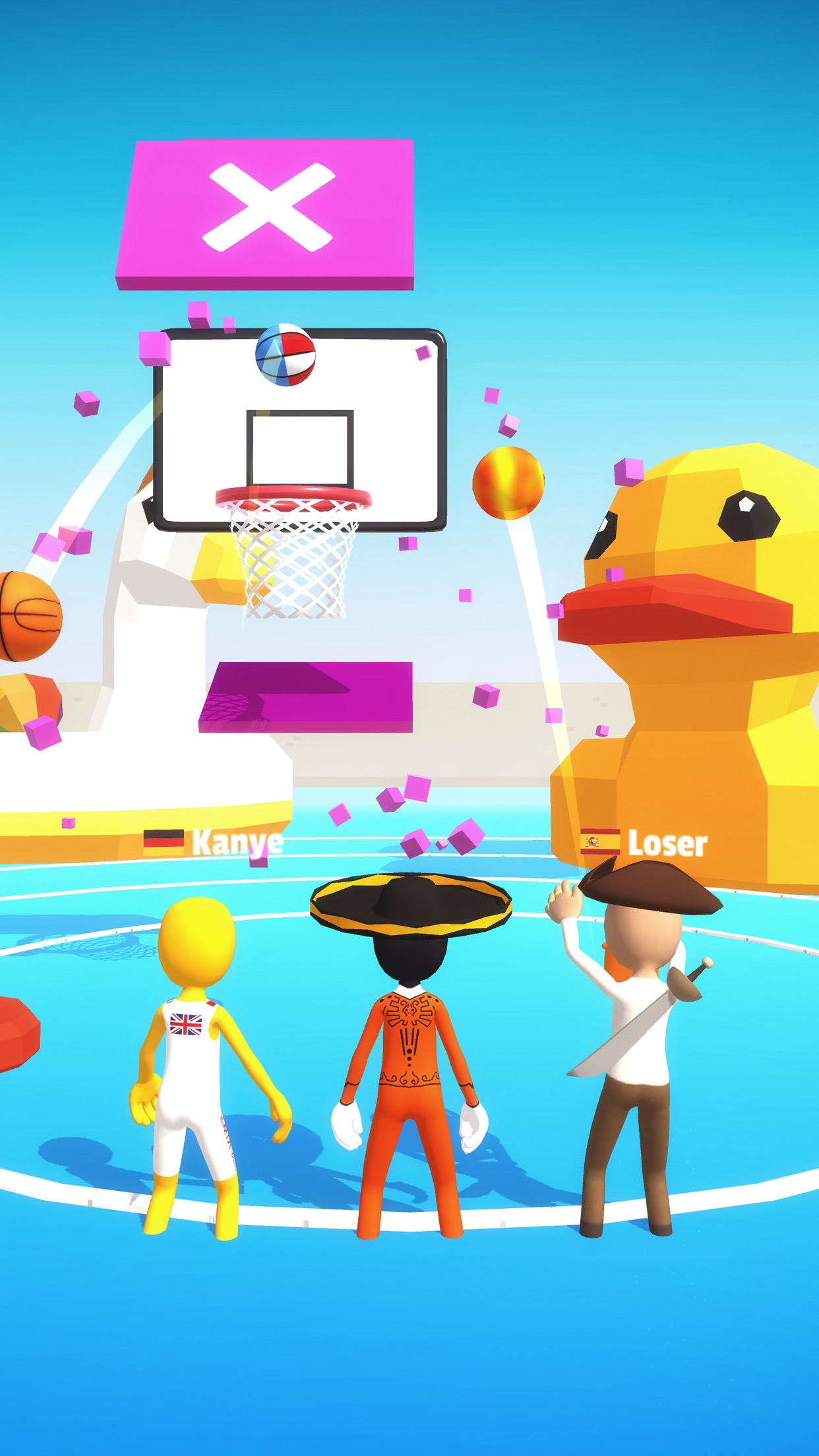 اسکرین شات 6 بازی Five Hoops - Basketball Game
