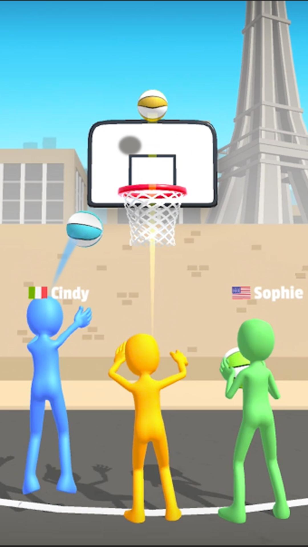 اسکرین شات 1 بازی Five Hoops - Basketball Game