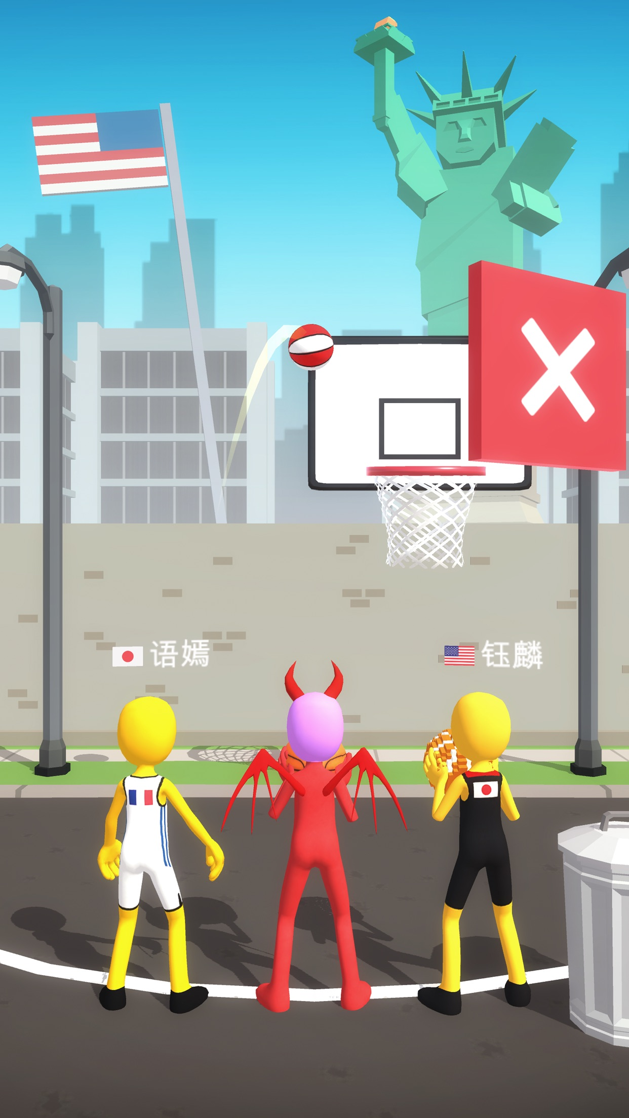 اسکرین شات 2 بازی Five Hoops - Basketball Game