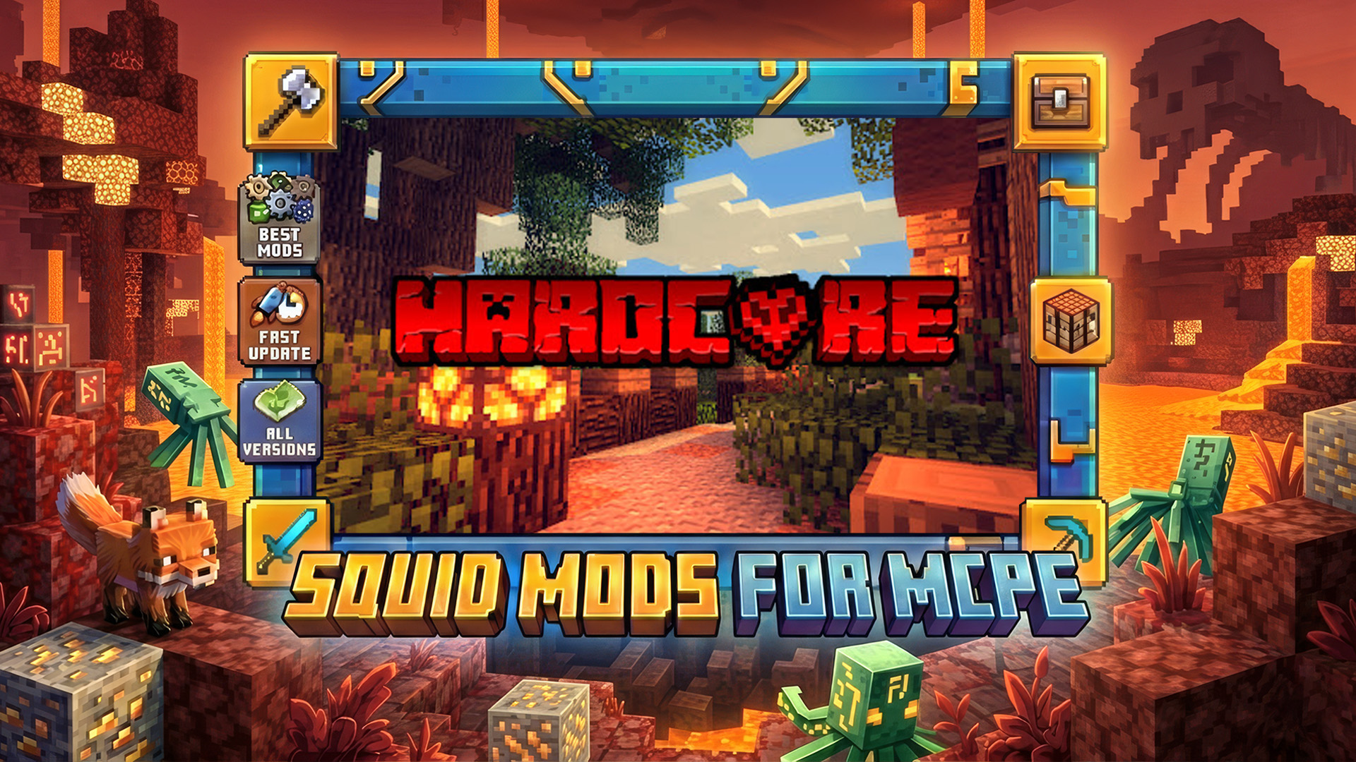اسکرین شات 1 برنامه Hardcore Mod for Minecraft PE