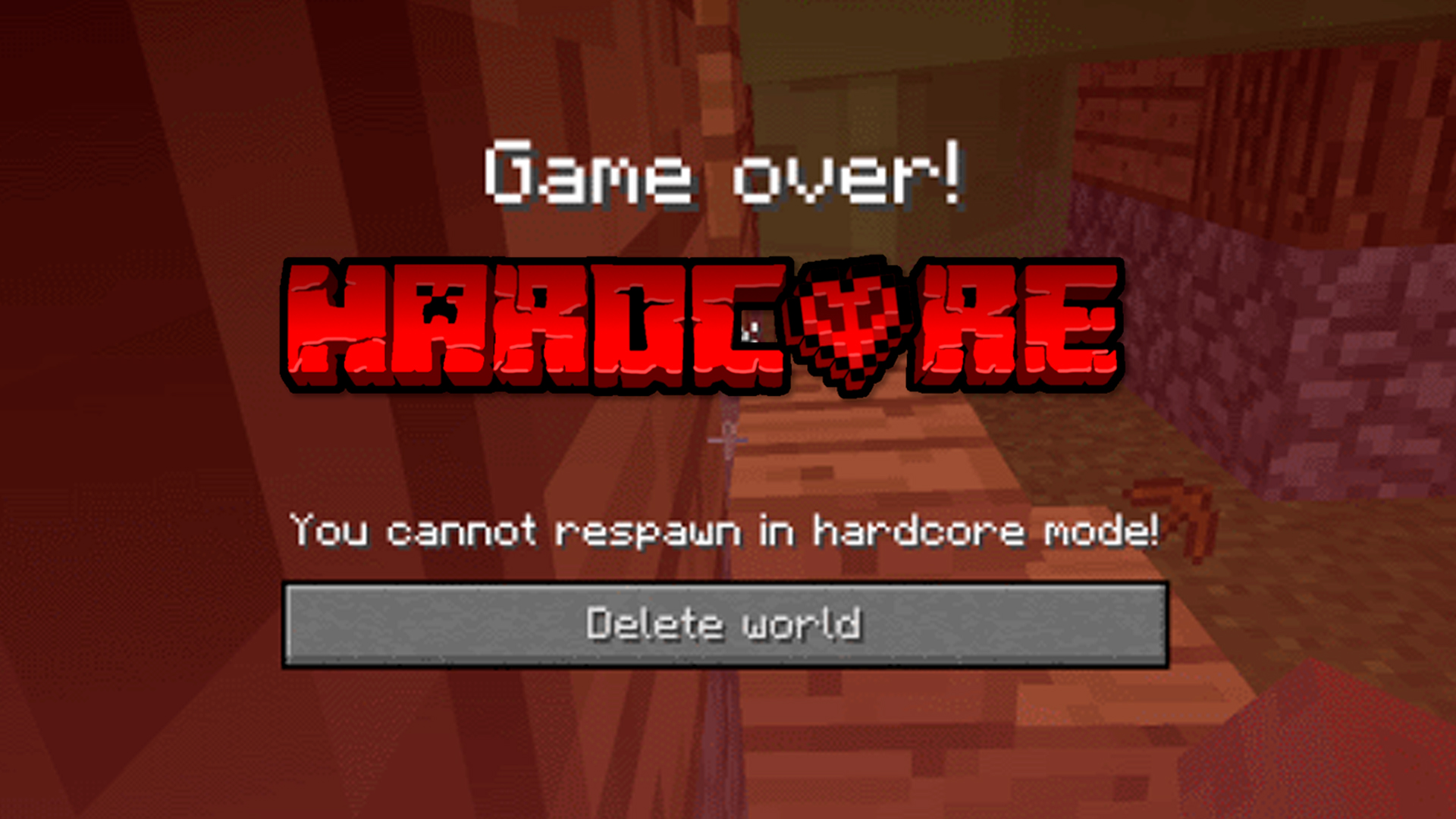اسکرین شات 1 برنامه Hardcore Mod for Minecraft PE