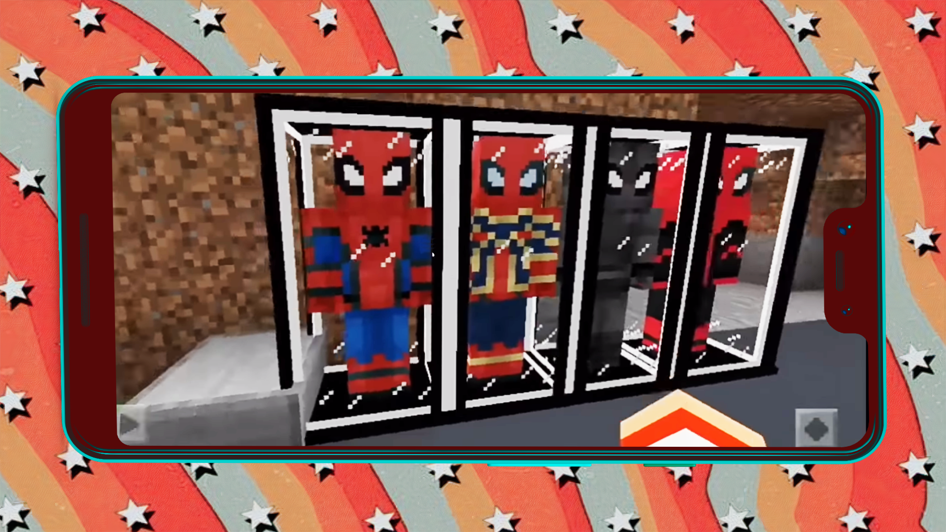 اسکرین شات 1 بازی Spider-Man Game Minecraft Mod