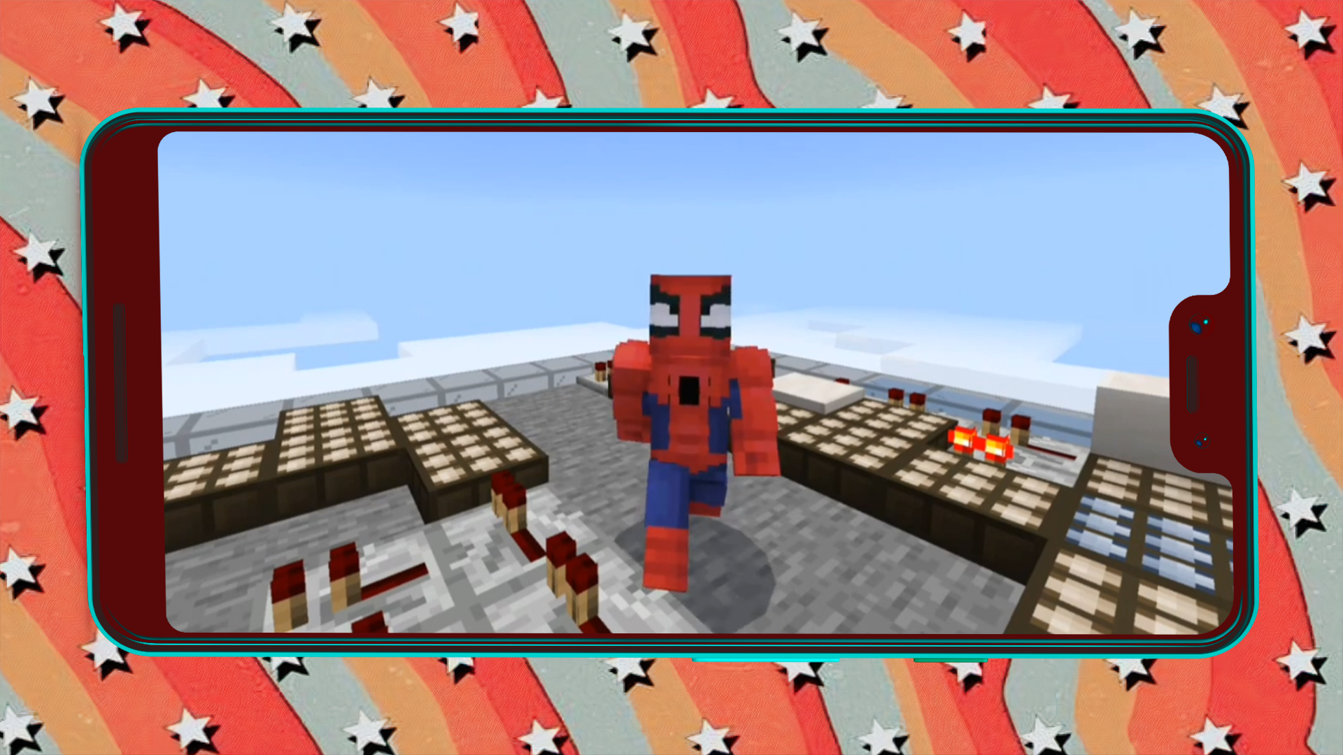 اسکرین شات 4 بازی Spider-Man Game Minecraft Mod
