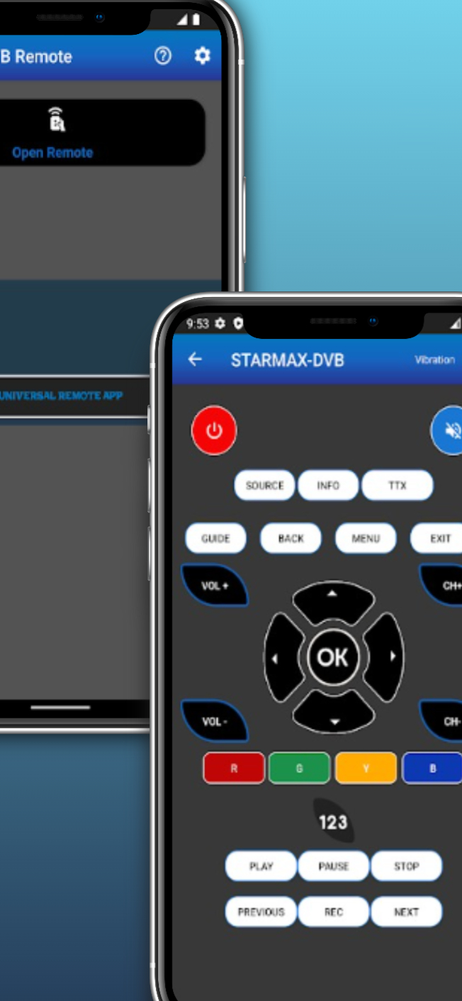 اسکرین شات 4 برنامه Remote control for StarMax DVB