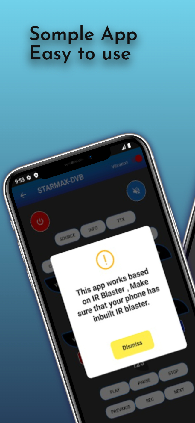 اسکرین شات 1 برنامه Remote control for StarMax DVB