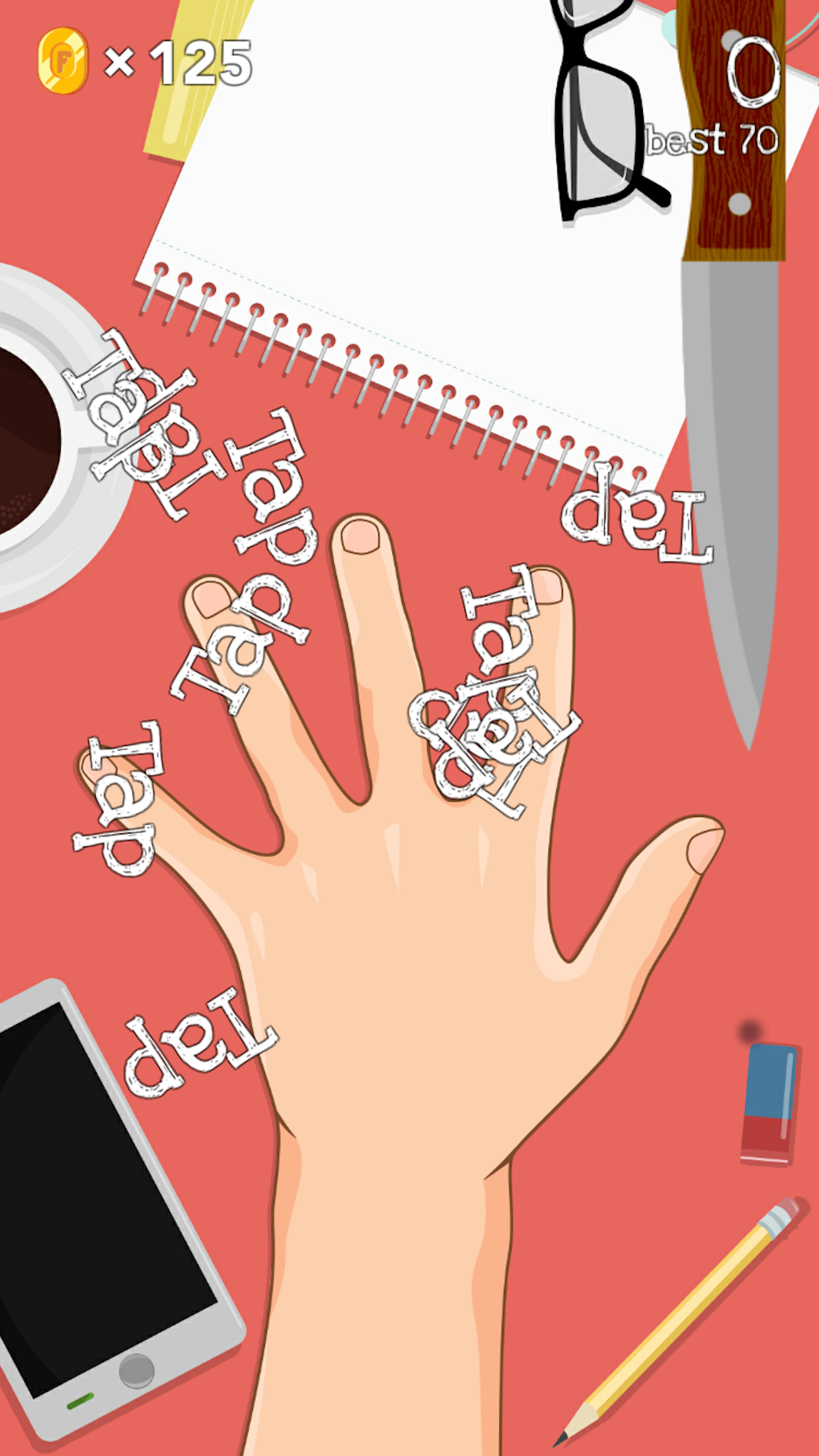 اسکرین شات 2 بازی 4 Fingers: Knife Games