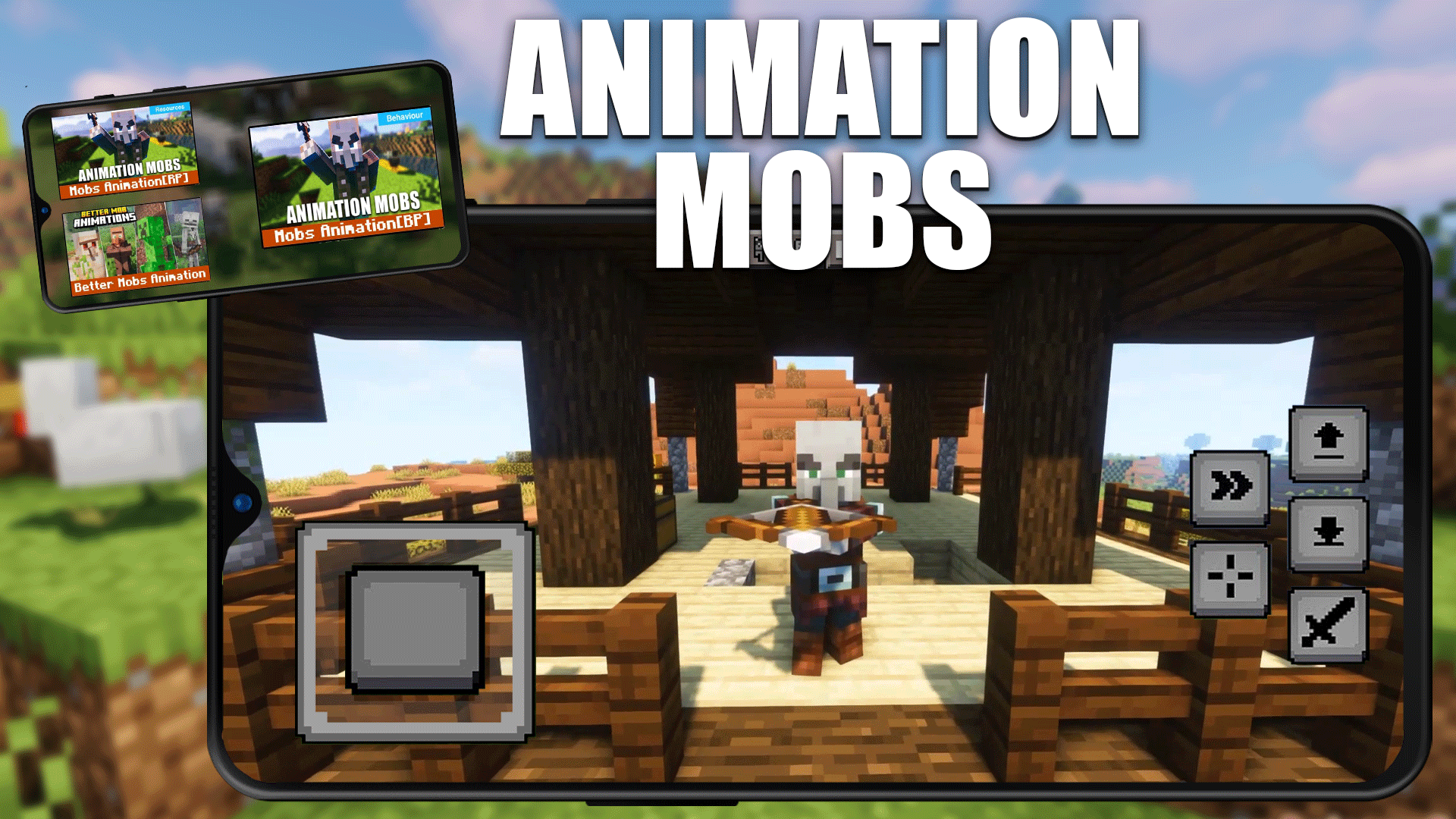 اسکرین شات 1 برنامه Mods Mobs Animations Minecraft
