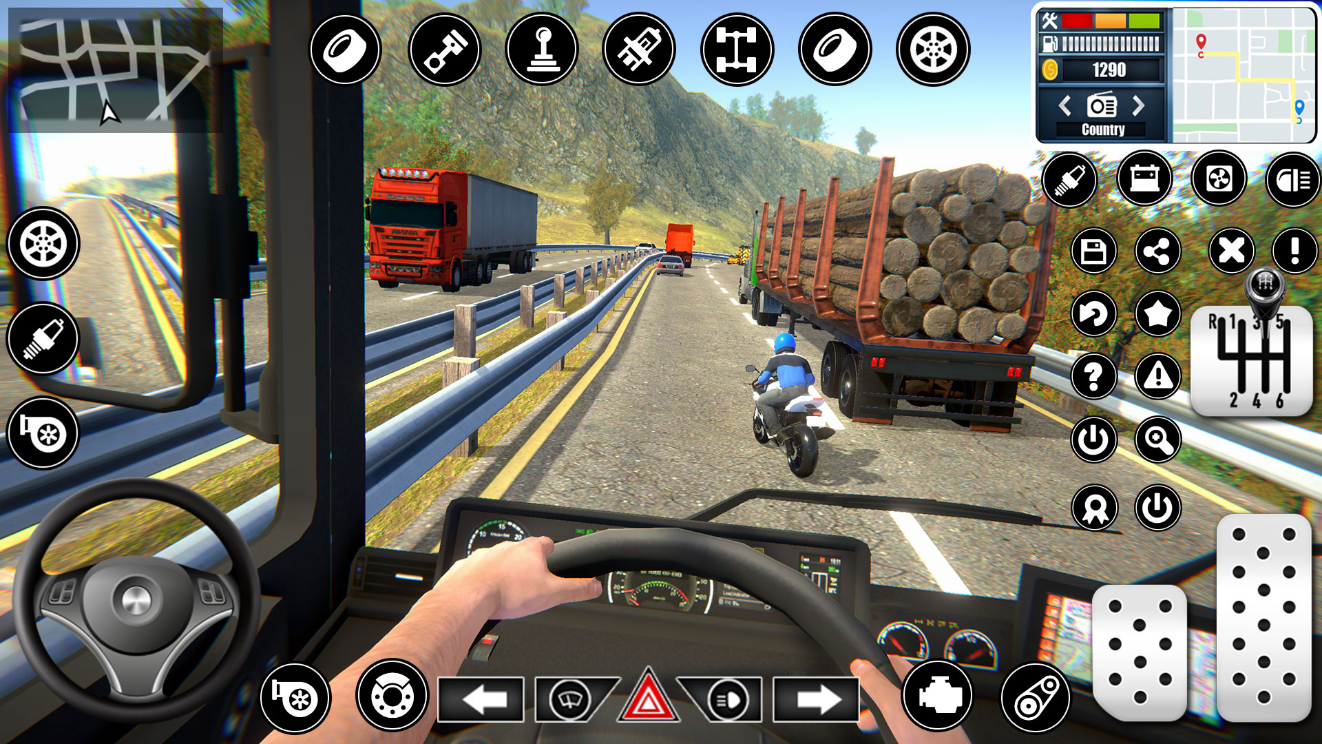اسکرین شات 8 برنامه Real Truck Parking Games 3D