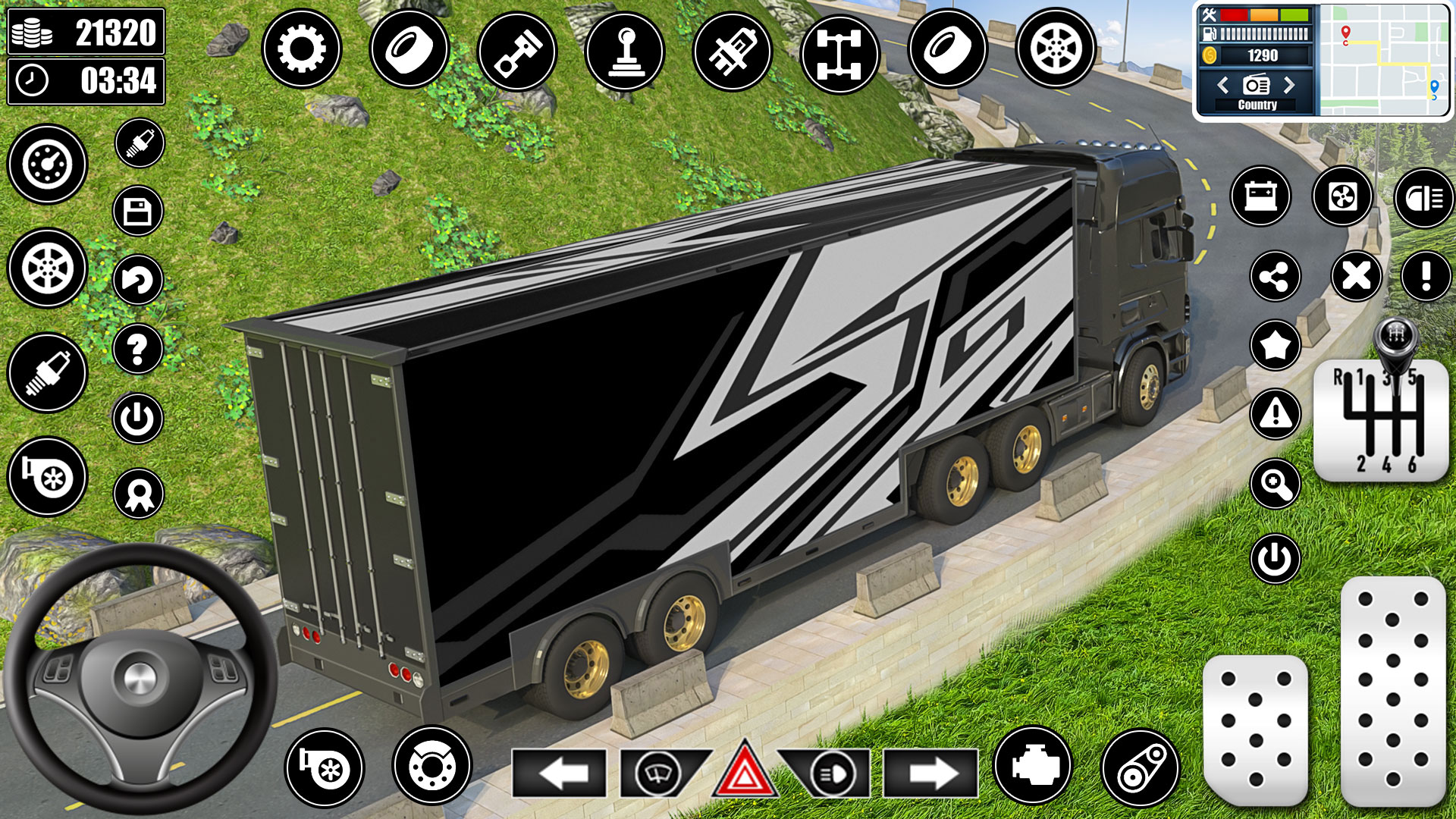 اسکرین شات 1 برنامه Real Truck Parking Games 3D