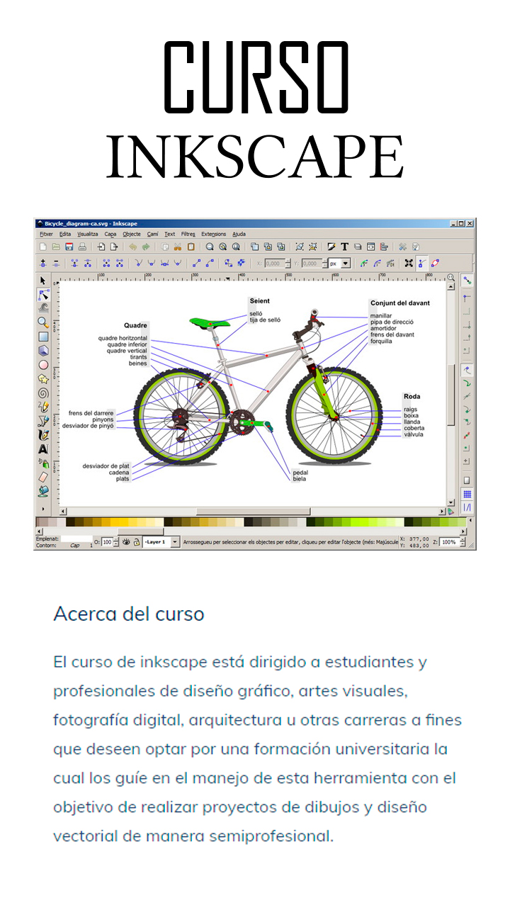 اسکرین شات 5 برنامه Course Inkscape