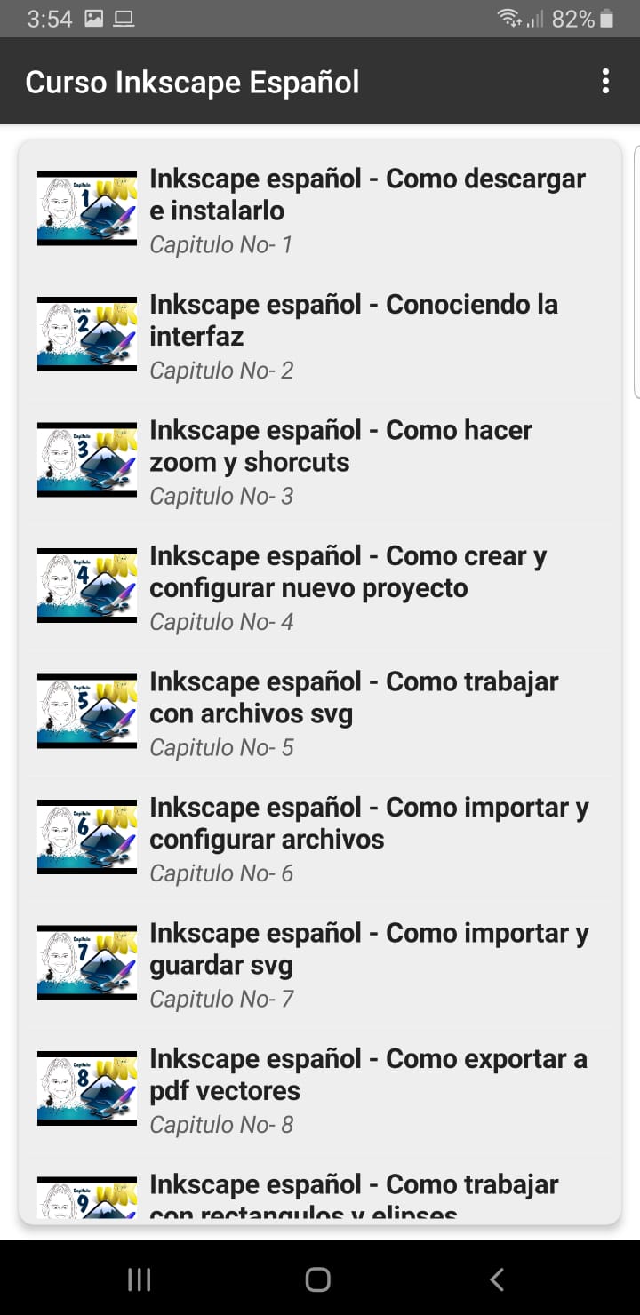اسکرین شات 6 برنامه Course Inkscape