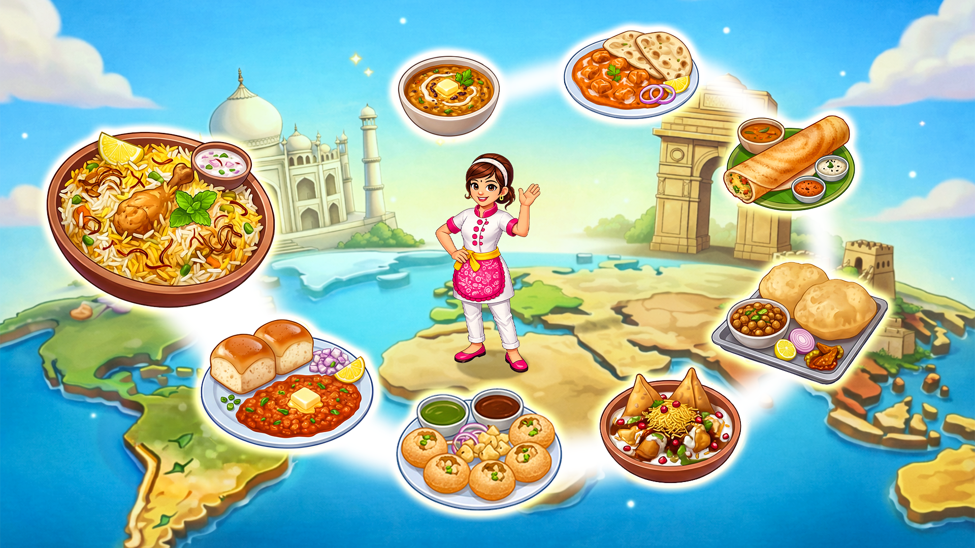 اسکرین شات 1 بازی Indian Cooking Star: Chef Game