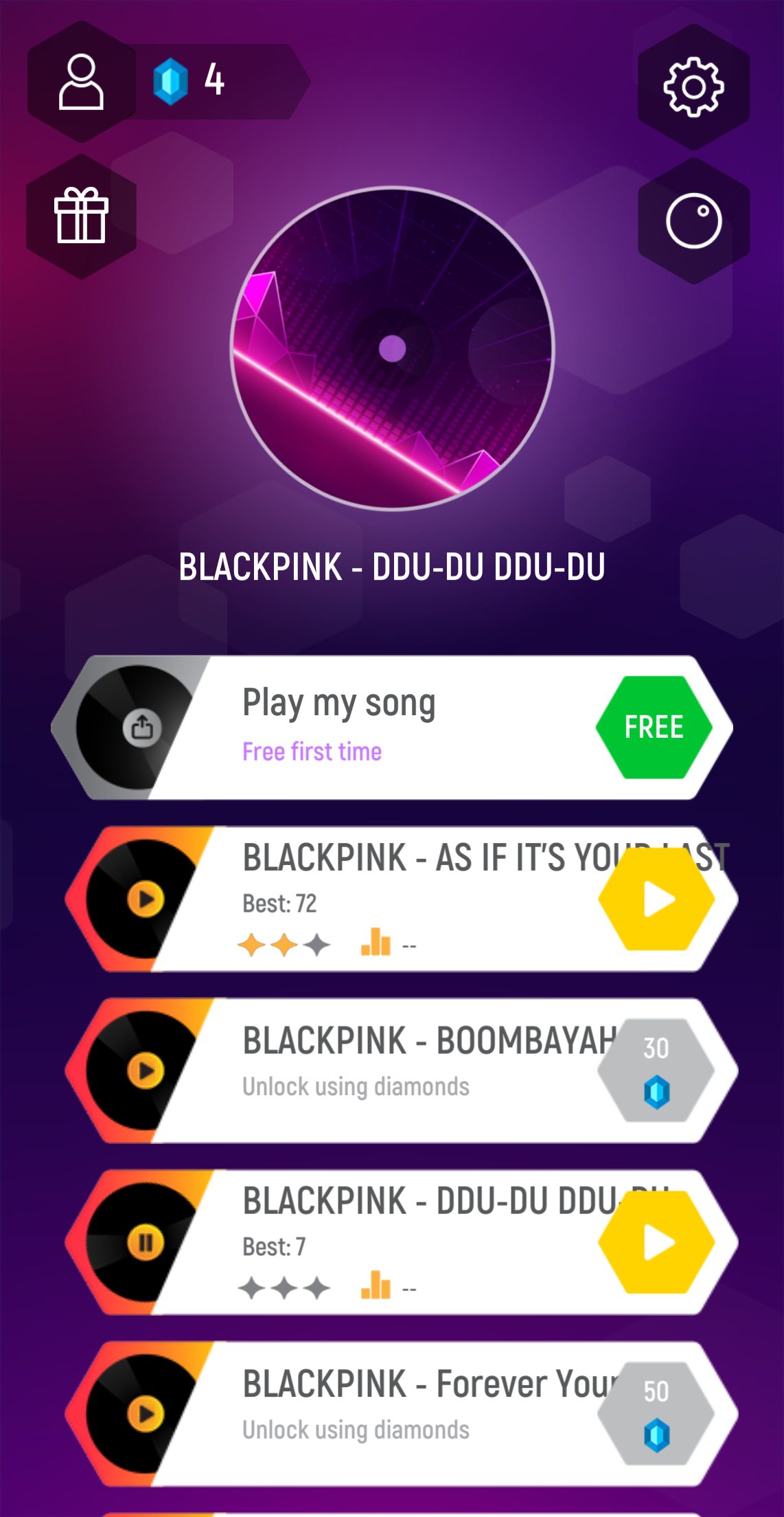 اسکرین شات 1 بازی BLACKPINK Hop : Kpop Music