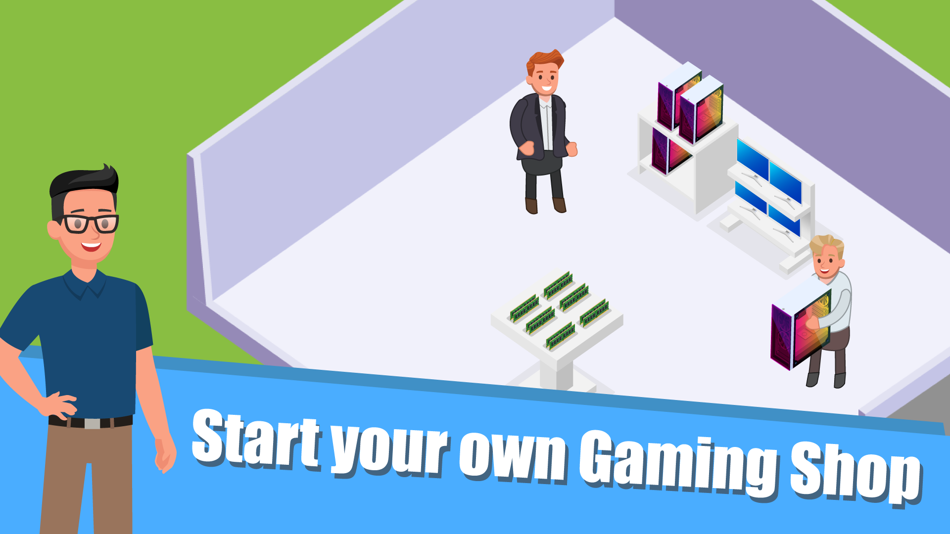 اسکرین شات 2 بازی Gaming Shop Tycoon: Idle Game