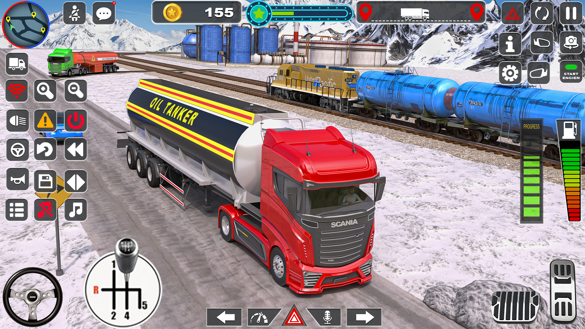 اسکرین شات 5 برنامه Oil Tanker Truck Driving Games