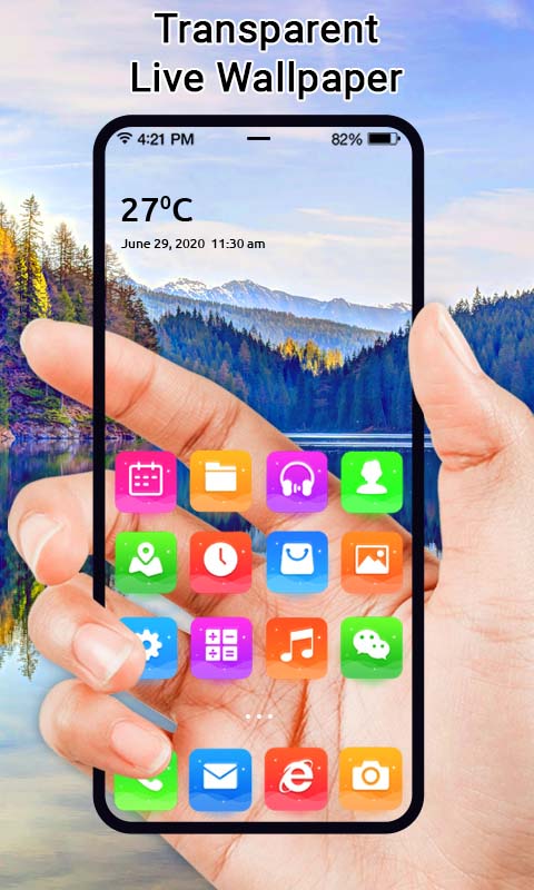 اسکرین شات 4 برنامه Transparent Live Wallpaper