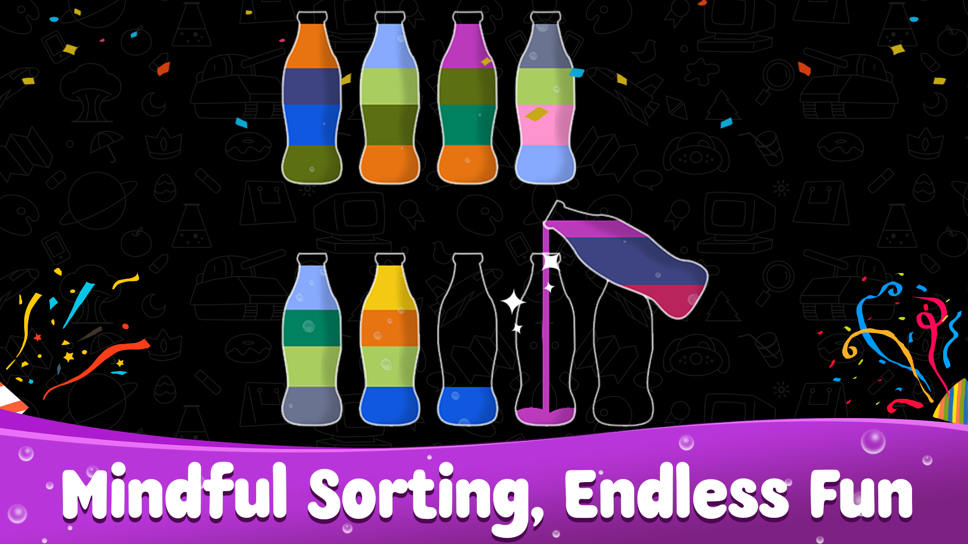 اسکرین شات 1 بازی Water Sort Puzzle: Liquid Sort