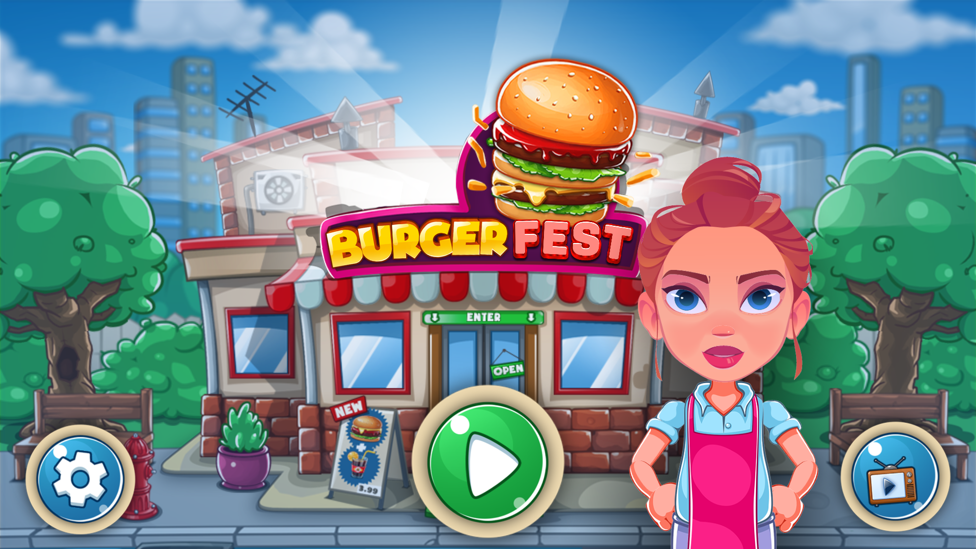 اسکرین شات 1 بازی Burger Fest: Cooking Games