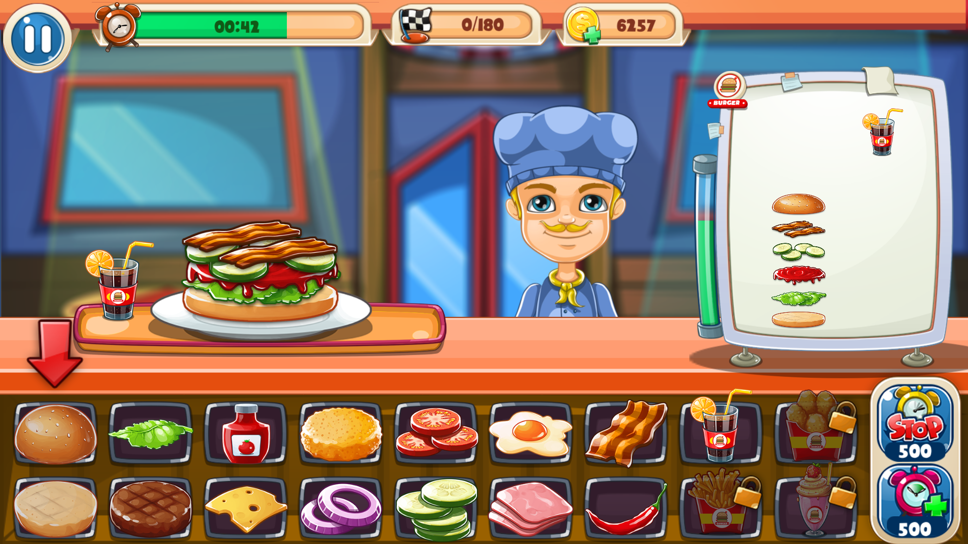اسکرین شات 4 بازی Burger Fest: Cooking Games