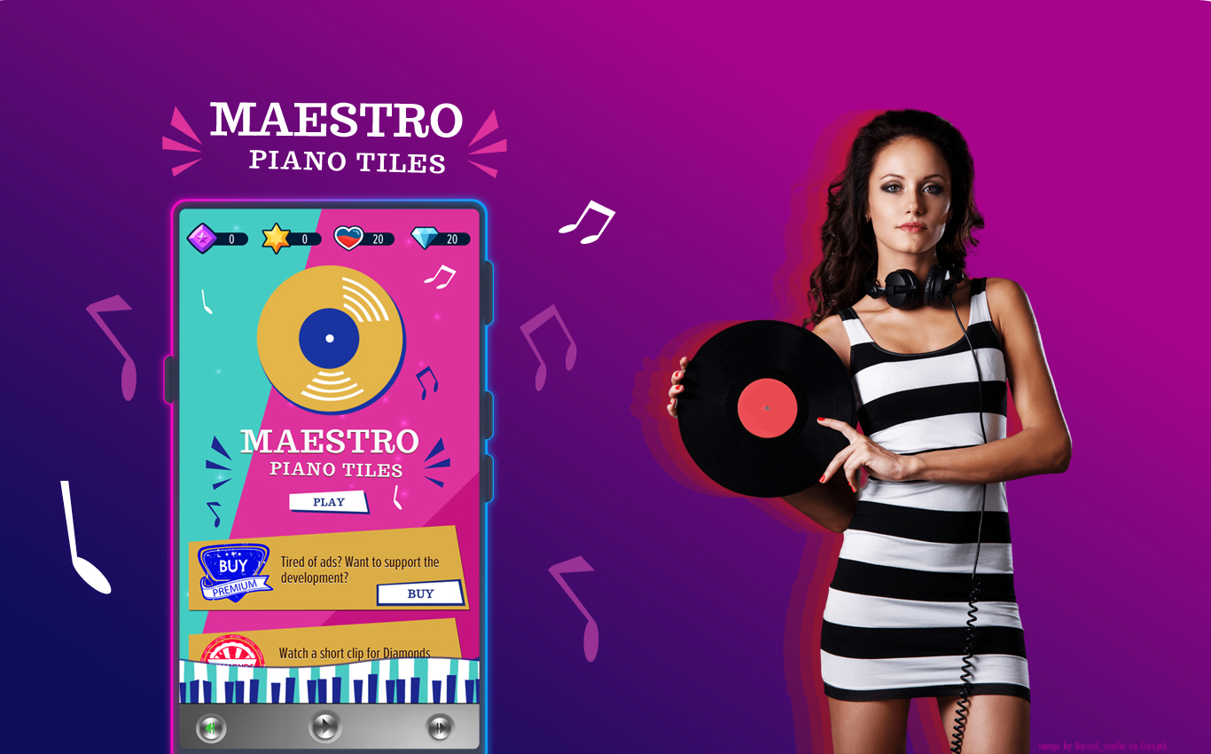 اسکرین شات 1 بازی Maestro Piano Tiles